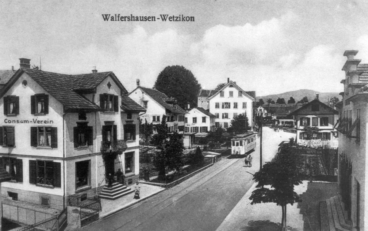 Eine undatierte Postkarte von Wetzikon.